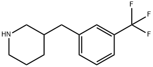 3-(3-TRIFLUOROMETHYL-BENZYL)-PIPERIDINE Structural