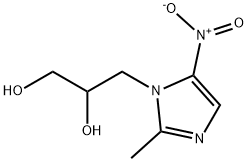3-(2-methyl-5-nitroimidazole-1-yl)-1,2-propanediol Structural