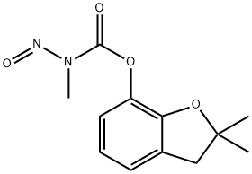 Methylnitrosocarbamic acid 2,3-dihydro-2,2-dimethylbenzofuran-7-yl ester,N-Nitroso-N-methylcarbamic acid 2,3-dihydro-2,2-dimethylbenzofuran-7-yl ester