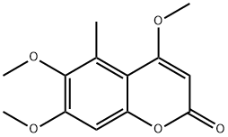 4,6,7-Trimethoxy-5-methylcoumarin Structural