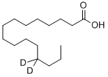 HEXADECANOIC-13,13-D2 ACID Structural