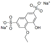 disodium 4-ethoxy-5-hydroxynaphthalene-2,7-disulphonate  Structural