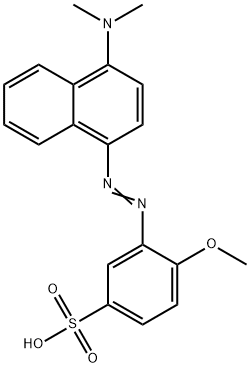 3(4-DIMETHYLAMINO-1-NAPHTHYLAZO)-4-METHOXYBENZENESULFONIC ACID Structural