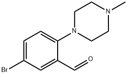 5-BROMO-2-(4-METHYLPIPERAZIN-1-YL)-BENZALDEHYDE Structural