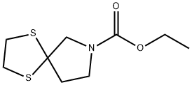 1,4-DITHIA-7-AZA-SPIRO[4.4]NONANE-7-CARBOXYLIC ACID ETHYL ESTER Structural