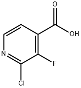 2-Chloro-3-fluoropyridine-4-carboxylic acid Structural