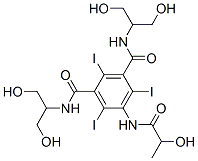 N1,N3-Bis(1,3-dihydroxypropan-2-yl)-5-(2-hydroxypropanamido)-2,4,6-triiodoisophthalamide Structural