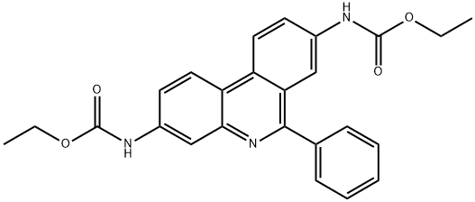 3,8-DI-(ETHOXYCARBONYLAMINO)-6-PHENYLPHENANTHRIDINE Structural