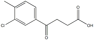 3-(3-Chloro-4-methylbenzoyl)propionic acid Structural