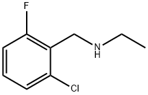 2-Chloro-N-ethyl-6-fluorobenzenemethanamine Structural