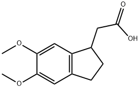 5,6-dimethoxyindan-1-acetic acid Structural