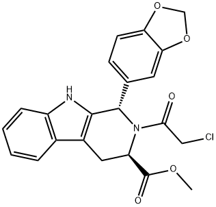 (1S,3R)-1-Benzo[1,3]dioxol-5-yl-2-(2-chloro-acetyl)-2,3,4,9-tetrahydro-1H-b-carboline-3-carboxylic Acid Methyl Ester Structural