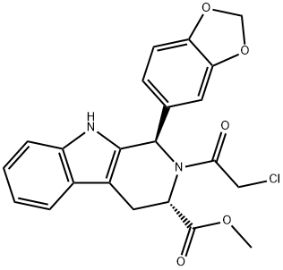 (1R,3S)-1-(1,3-Benzodioxol-5-yl)-2-(2-chloroacetyl)-2,3,4,9-tetrahydro-1H-pyrido[3,4-b]indole-3-carboxylic Acid Methyl Ester Structural