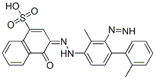 (3Z)-3-[[2-methyl-4-(2-methylphenyl)diazenyl-phenyl]hydrazinylidene]-4-oxo-naphthalene-1-sulfonic acid Structural