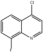 4-Chloro-8-fluoroquinoline Structural