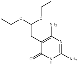 2,6-DIAMINO-5-(2,2-DIETHOXYETHYL)PYRIMIDIN-4-OL Structural