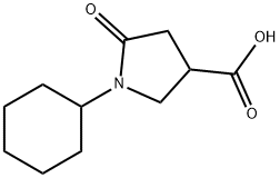 1-CYCLOHEXYL-5-OXO-PYRROLIDINE-3-CARBOXYLIC ACID Structural