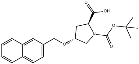 (2S,4R)-BOC-4-(2-NAPHTHYLMETHOXY)-PYRROLIDINE-2-CARBOXYLIC ACID Structural