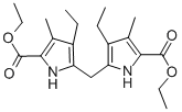 DIETHYL 5,5'-METHYLENEBIS(4-ETHYL-3-METHYL-2-PYRROLECARBOXYLATE) Structural