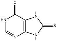 1,7,8,9-tetrahydro-8-thioxo-6H-purin-6-one Structural