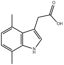 Indole-3-acetic acid, 4,7-dimethyl- (7CI,8CI) Structural