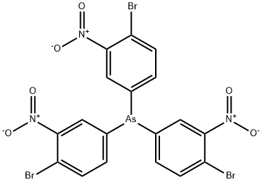 tris(4-bromo-3-nitro-phenyl)arsane Structural