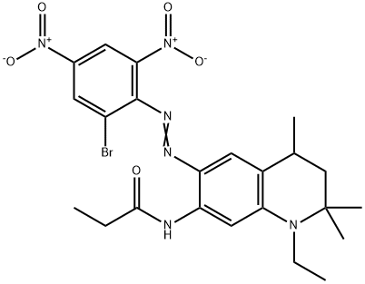 N-[6-[(2-bromo-4,6-dinitrophenyl)azo]-1-ethyl-1,2,3,4-tetrahydro-2,2,4-trimethylquinolin-7-yl]propionamide   