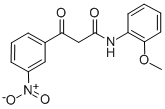 2-(3-NITROBENZOYL)-ACETIC ACID-O-ANISIDIDE Structural