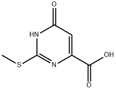 6-Hydroxy-2-(methylsulfanyl)-4-pyrimidinecarboxylic acid Structural