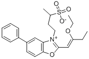 2-(2-ETHOXY-1-BUTENYL)-5-PHENYL-3-(3-SULFOBUTYL)BENZOXAZOLIUM INNER SALT