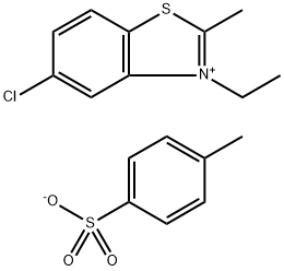 5-CHLORO-3-ETHYL-2-METHYLBENZOTHIAZOLIUM P-TOLUENESULFONATE Structural