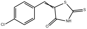 5-[1-(4-CHLORO-PHENYL)-METH-(Z)-YLIDENE]-2-THIOXO-THIAZOLIDIN-4-ONE Structural