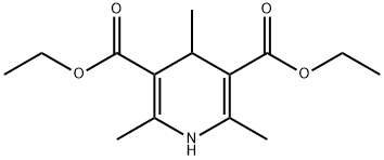 DIETHYL 1,4-DIHYDRO-2,4,6-TRIMETHYL-3,5-PYRIDINEDICARBOXYLATE Structural