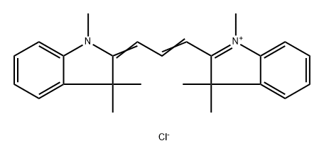 2-[3-(1,3-dihydro-1,3,3-trimethyl-2H-indol-2-ylidene)prop-1-enyl]-1,3,3-trimethyl-3H-indolium chloride  