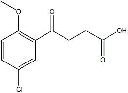 4-(5-CHLORO-2-METHOXY-PHENYL)-4-OXO-BUTYRIC ACID Structural