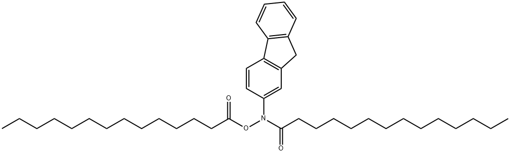 N-(9H-Fluoren-2-yl)-N-[(tetradecanoyl)oxy]tetradecanamide