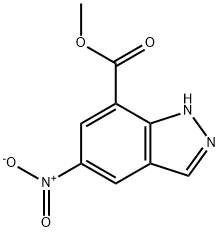 5-NITRO-1H-INDAZOLE-7-CARBOXYLIC ACID METHYL ESTER Structural