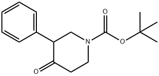 1-Boc-3-phenylpiperidin-4-one Structural