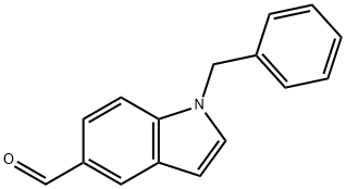 1-Benzylindole-5-carboxaldehyde Structural