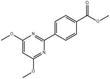 4-(4,6-DIMETHOXYPYRIMIDIN-2-YL)BENZOIC ACID METHYL ESTER Structural