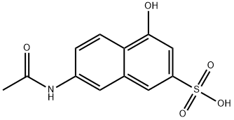 7-(Acetylamino)-4-hydroxy-2-naphthalenesulfonic acid Structural