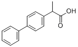 alpha-Methyl-4-biphenylacetic acid Structural