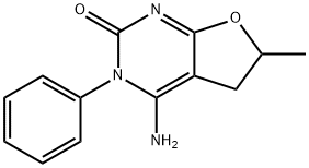 4-Amino-5,6-dihydro-6-methyl-3-phenyl-furo[2,3-d]pyrimidin-2<br>(3H)-one