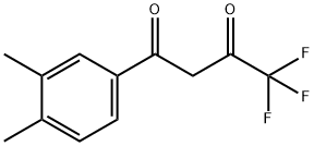 1-(3,4-DIMETHYL-PHENYL)-4,4,4-TRIFLUORO-BUTANE-1,3-DIONE Structural