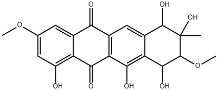 7,8,9,10-Tetrahydro-1,7,8,10,11-pentahydroxy-3,9-dimethoxy-8-methylnaphthacene-5,12-dione