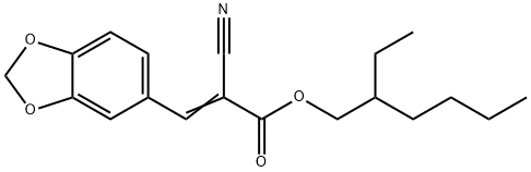 2-ETHYLHEXYL ALPHA-CYANO-3,4-METHYLENEDIOXYCINNAMATE Structural