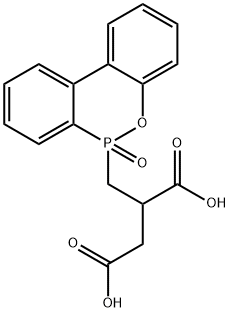 9,10-Dihydro-10-(2,3-dicarboxypropyl)-9-oxa-10-phosphaphenanthrene 10-oxide Structural