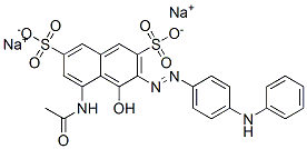 5-(Acetylamino)-4-hydroxy-3-[[4-(phenylamino)phenyl]azo]-2,7-naphthalenedisulfonic acid disodium salt