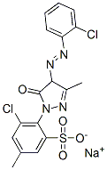 sodium 5-chloro-4-[4-[(2-chlorophenyl)azo]-4,5-dihydro-3-methyl-5-oxo-1H-pyrazol-1-yl]toluene-3-sulphonate 