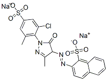 2-[[1-(2-Chloro-6-methyl-4-sulfophenyl)-4,5-dihydro-3-methyl-5-oxo-1H-pyrazol-4-yl]azo]-1-naphthalenesulfonic acid disodium salt